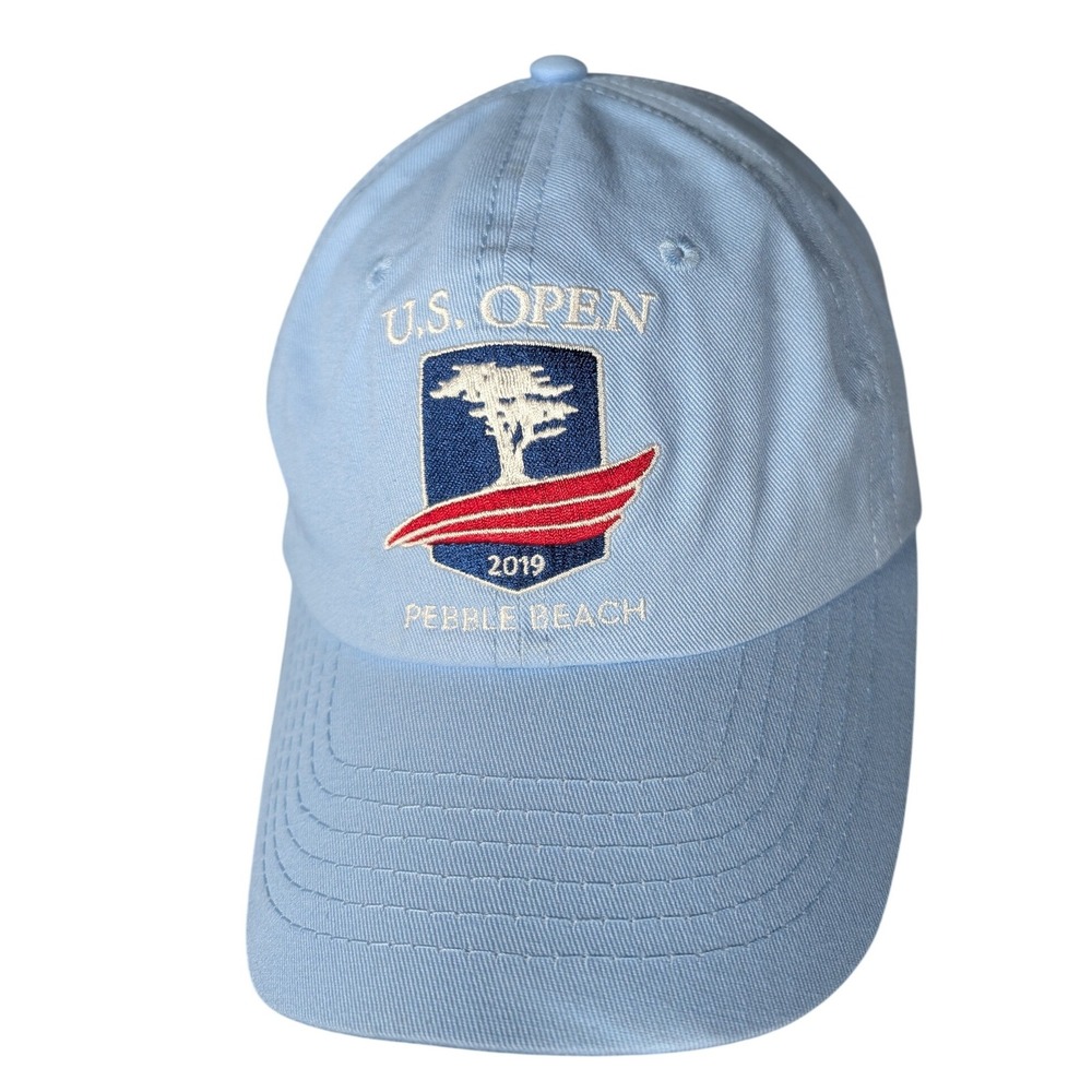 US Open 2019 Pebble Beach Golf Cap Light Blue‎ USGA Member Adjustable